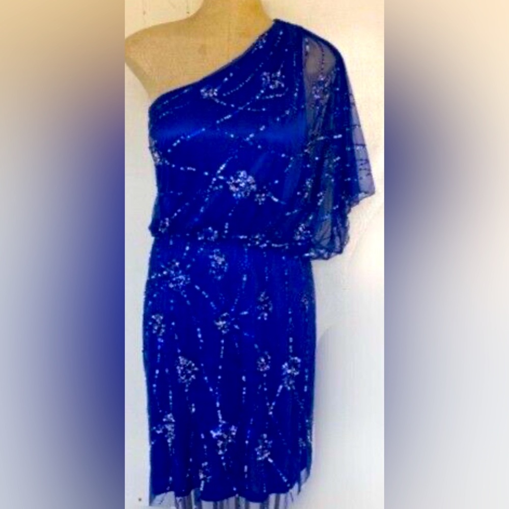 Adrianna papell size 4 blue
